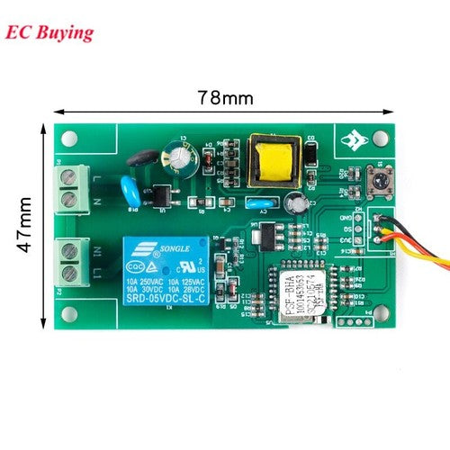 AC 220V 18B20 Digital Display Sensor Temperature Humidity Remote Control Module