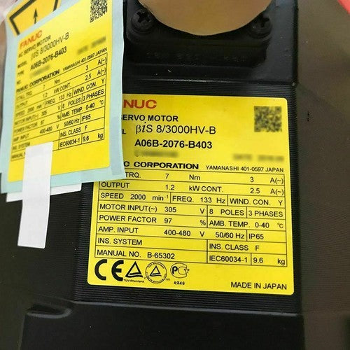 For FANUC A06B-2076-B403  servo motor Free Shipping