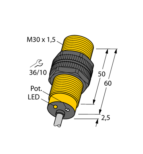 For TURCK BC10-S30-VP4X 2506110 Inductive sensor PNP