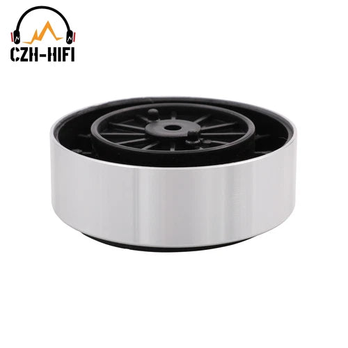 4pcs  For AMP Speaker Turntable DAC 61x23mm Isolation Feet Aluminum Plastic Pad