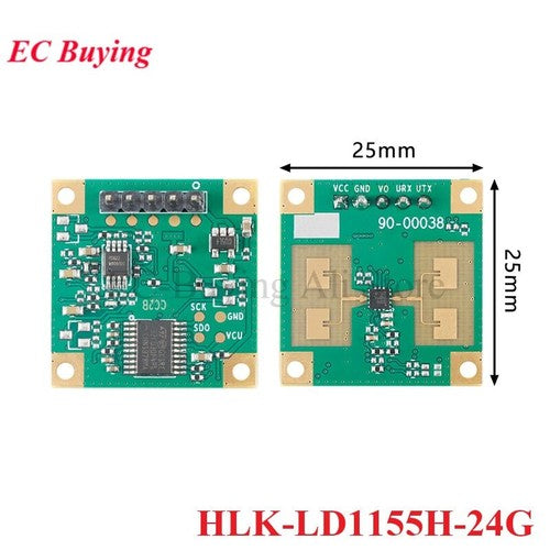 HLK 24G Microwave Radar Sensor Detection Motion Communication Module TTL Serial