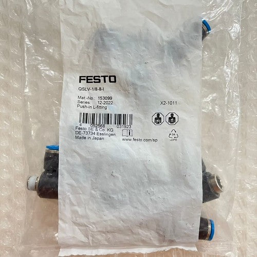 10 pcs/bag FESTO QSLV-1/8-8-I 153099 push-in L-fitting connector