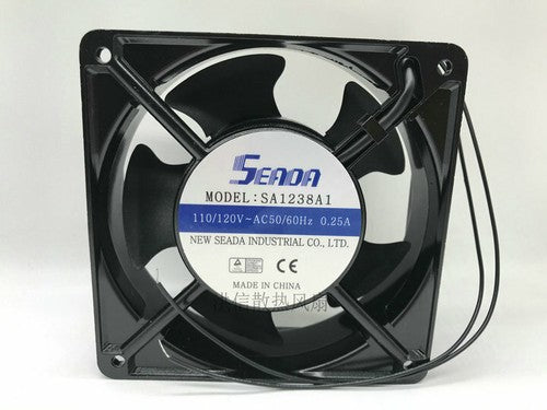 1 PCS SEADA Fan SA1238A1 AC 110V 0.25A 12038 12CM 2 Wire
