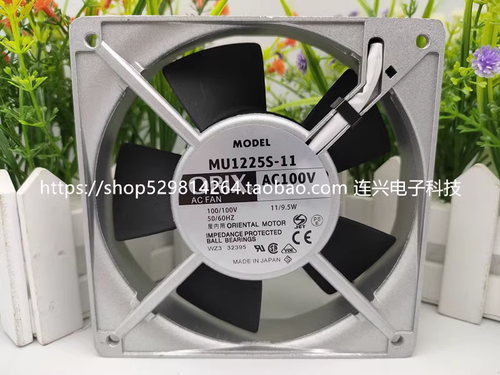 1 PCS ORIX Fan MU1225S-11 AC100V 120*120*25MM Aluminum frame cooling fan