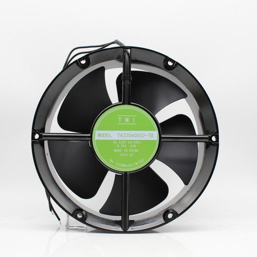 1 pcs TMI Fan TA22060X02-TB AC220V 0.29A 42W 22060 22cm 2 wire cooling fan