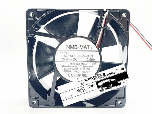 1 PCS NMB Fan 4715SL-05W-B59 DC24V 0.96A 12038 12CM 3-pin aluminum frame fan