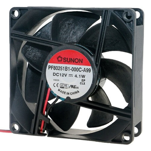 SUNON PF80251B1-000C-A99 8CM 12V 4.1W Gale Volume Chassis Fan 2-pin