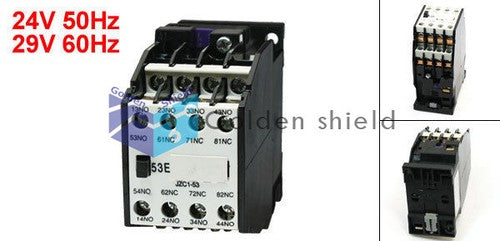 JZC1-53 5NO 3NC Auxiliary Contactor Relay Coil 24V 50Hz 29V 60Hz