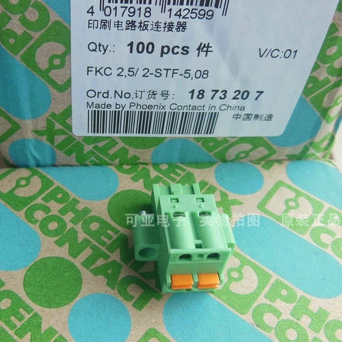 10 pcs   connector  CONTACT 1873207 FKC2.5/2-STF-5.08 PCB