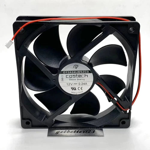 1PC  12025 D12A04LWSZC0 12V 120mm  Sleeve Bearing 12CM Cooling Fan