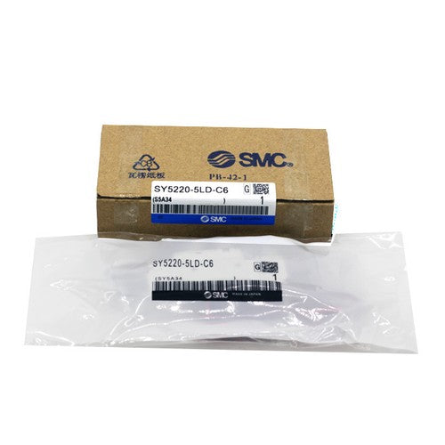 SMC SY5120-4LZD-01 5 Port Rubber Seal Solenoid Valve 220VAC
