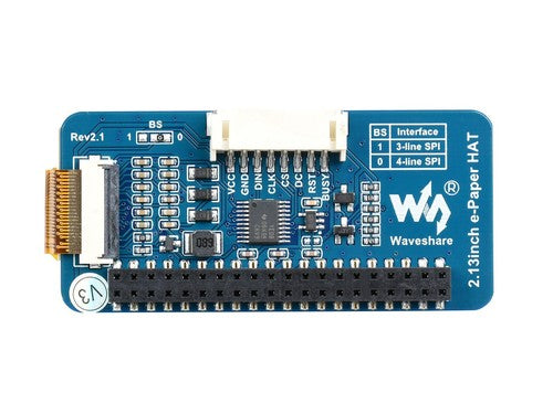 Waveshare 2.13inch e-Paper Hat E-Ink Display SPI for RPi 4B 3B+ Zero/Zero W
