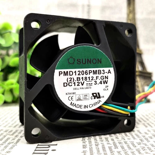 1pc   12V 4-wire Cooling Fan  PMD1206PMB3-A 3.4W 0.26A 6038 6CM