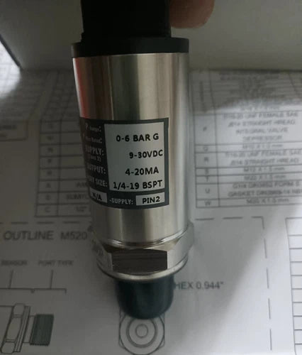 1PC  FIT FOR MEAS M5256-00000E-006BG 4-20mA Pressure Sensor Transmitter
