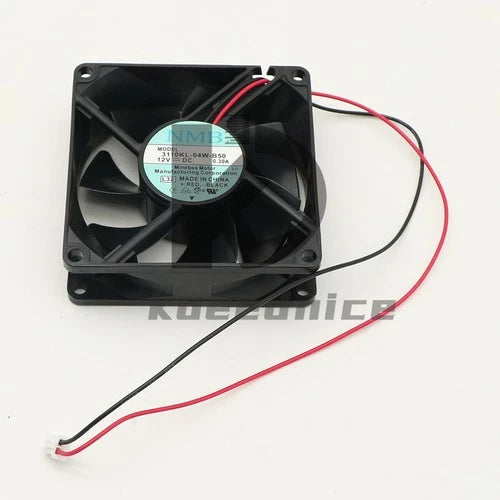 1PC 8CM 80*80*25MM 8025 2-wire Double Ball Cooling Fan 3110KL-04W-B50 12V 0.30A