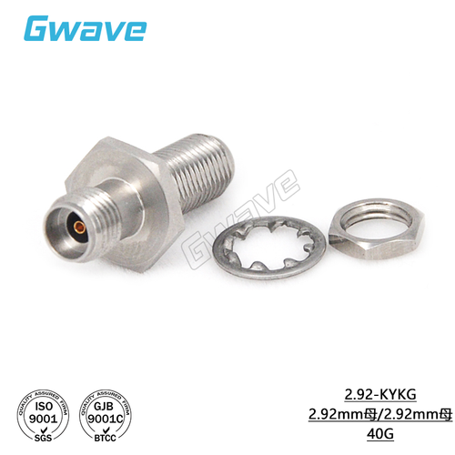1pc 2.92mm Through Wall Adapter/2.92-KFKG/2.92-JFKG Precision Adapter DC-40GHz