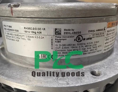 1PCS  ZIEHL-ABEGG RH35C-ZlD.DC.1R High temperature fan Fast Shipping