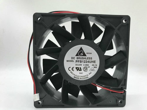 1 PCS DELTA Fan PFB1224UHE DC 24V 2.40A 2 Pin 12038 12CM cooling fan