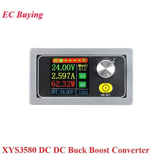 XYS3580 Adjustable Buck Boost Converter DC DC 0.6-36V 5A Power Supply Module LCD