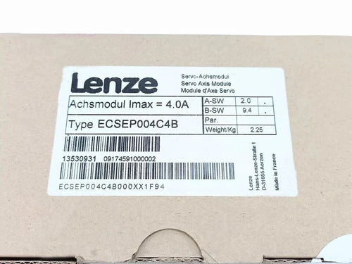 1 PC ECSEP004C4B  LENZE ECSEP004C4B Servo Axis Module