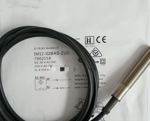 1Pc  Inductive proximity switch sensor IM12-02BAS-ZU0 7902118 IM12-02BAS-ZUO