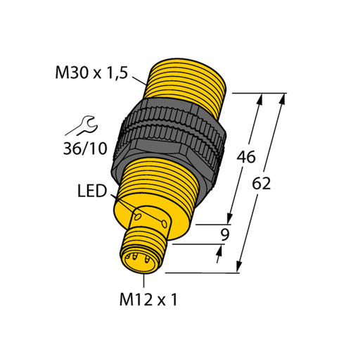 TURCK Ni20U-S30-AP6X-H1141 1646600 Inductive sensor PNP
