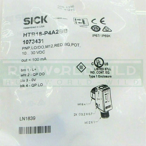 1 PCS For  Photoelectric Sensors  HTB18-P4A2BB 1073431