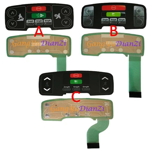 1pc  treadmill button panel Keypad membrane switch 95TE/A 95T ast S3