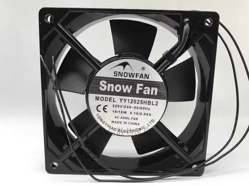 1 pcs  fan  12cm 12025 2 wire Aluminum frame YY12025HBL2 AC20V/240V