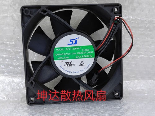 1 pcs SJ Fan SF241238BH2 DC24V 1.35A 12cm Large air capacity ball cooling fan