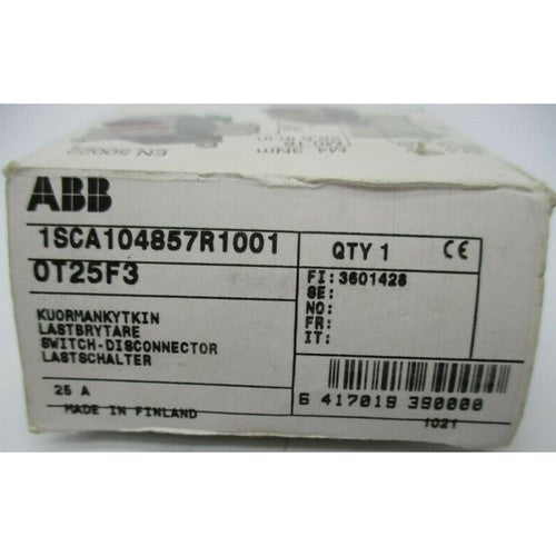 one  ABB Isolating switch OT25F3 1SCA104857R1001 in box Fast Ship