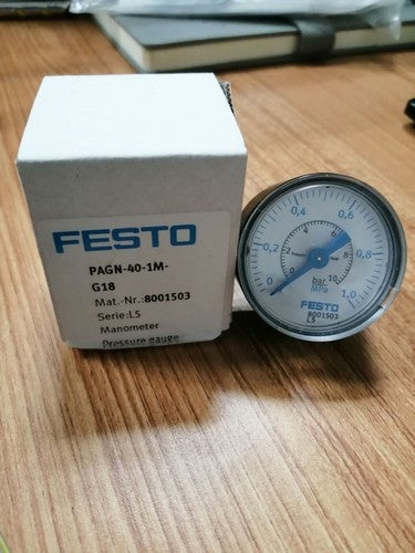 1 pcs FESTO PAGN-40-1M-G18 (8001503) pressure gauge