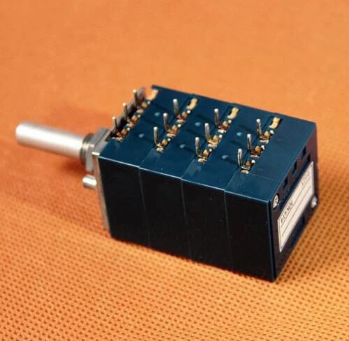 1PC 4-gang Quad Volume Potentiometer Shank length 25MMF RK27114A 50KAX4 A50K
