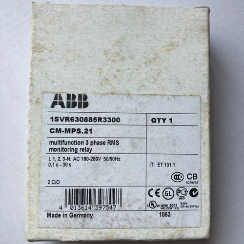 Abb CM-MPS.21 Three-phase monitoring relay ONE Year Warranty