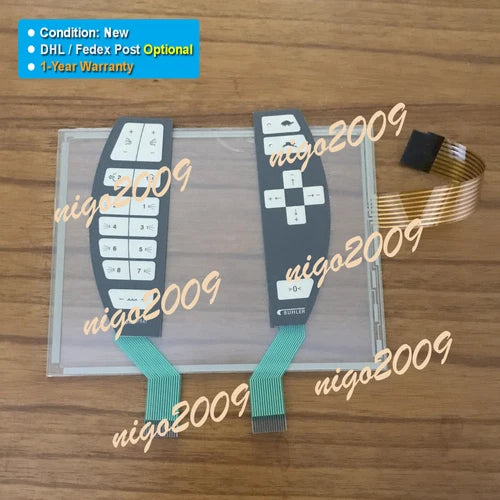 1SET Fit for Membrane Keypad + Touch Screen Glass    KeTop C100 B / 62858 / 23