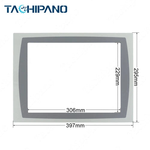 1SET  for 2711P-RDT15CB with Front Overlay 2711P-RDT15C Touch Screen Panel