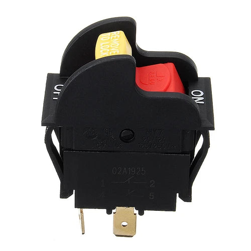 1PC 20/12A 125/250VAC   HY7 Remove To Lock 4 Pins Power On Off Toggle Switch