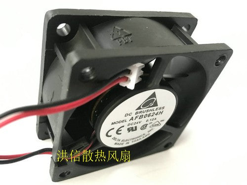 1 PCS Delta Fan AFB0624H DC 24V 0.12A 6025 6cm 2 pin cooling fan