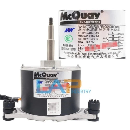 1PCS  YF120-40-6A9 Air conditioning motor 220-240V 50Hz 40W 0.47A 6P
