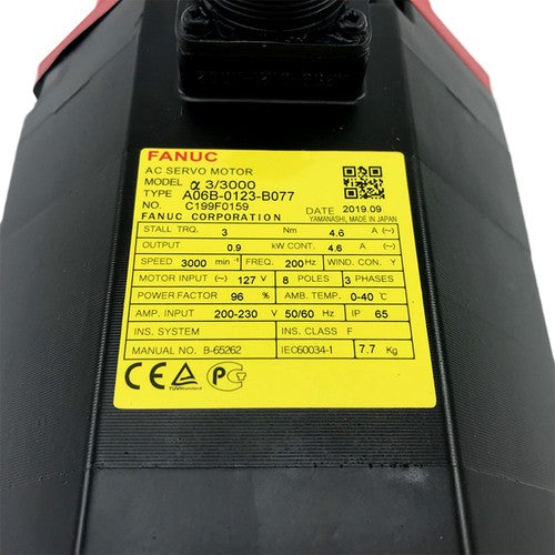 For FANUC A06B-0123-B077  servo motor Free Shipping