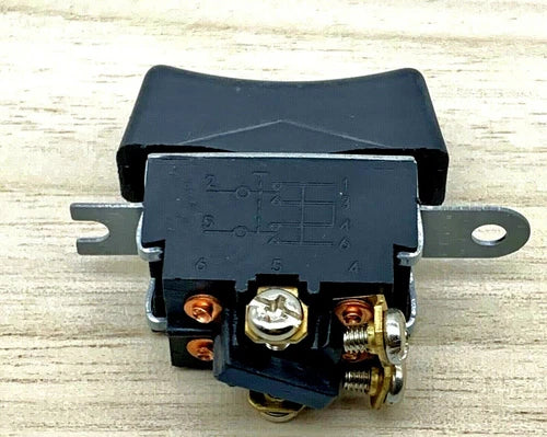 1PC Rocker Switc 4 Pins With Screws 3 Positions Double Side Momentary  KR28