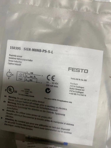 1PC  For Proximity switch Sensor SIEN-M8NB-PS-S-L 150395