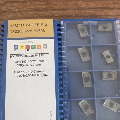 10pcs/Box APMT1135PDER-PM GP4225 CNC Carbide Inserts Milling Blade
