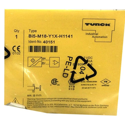 TURCK BI5-M18-Y1X-H1141 40152 Inductive sensor #
