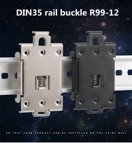 5pcs Small SSR solid state relay 35mm rail mounting frame R99-12 DIN buckle