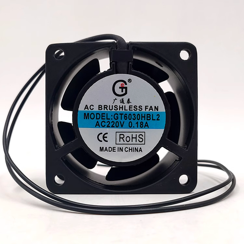 1 PCS GTT Axial flow Fan GT6030HBL2 AC220V 60*60*30mm metal frame Fan