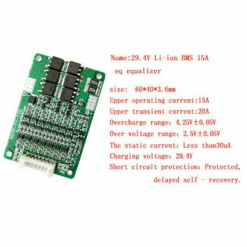 7S 29.4V 20A Li-ion Lithium 18650 Battery BMS Protection Board Battery Shield-