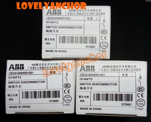 1PC   Non-fusible Switch Diconnector OT40FT3 40A 1SCA104940R1001
