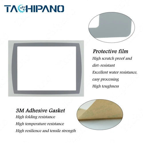 1SET  for 2711P-RDT15CB with Front Overlay 2711P-RDT15C Touch Screen Panel