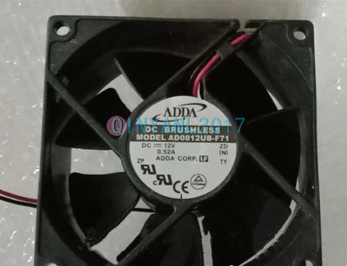 1PC   cooling fan AD0812UB-F71 8038 12V 0.52A